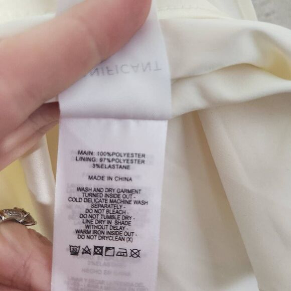 NWT Significant Other Womens Ivory Draped One Shoulder Caspian Dress Size 8 US - Picture 9 of 12